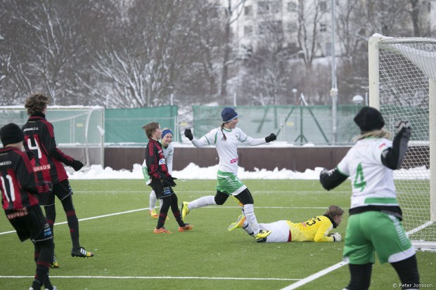 20150124 - BP P01 vs Hammarby Damfotboll 4 - 3